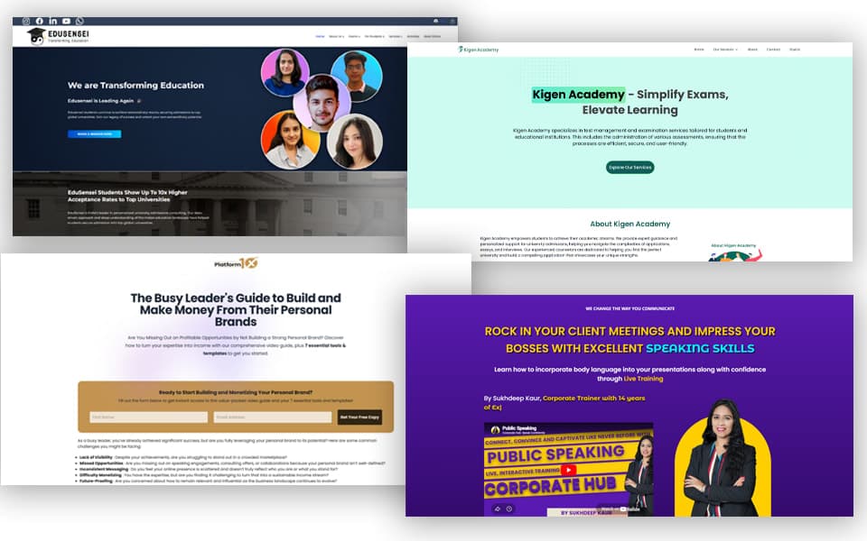 Webknown project showcase